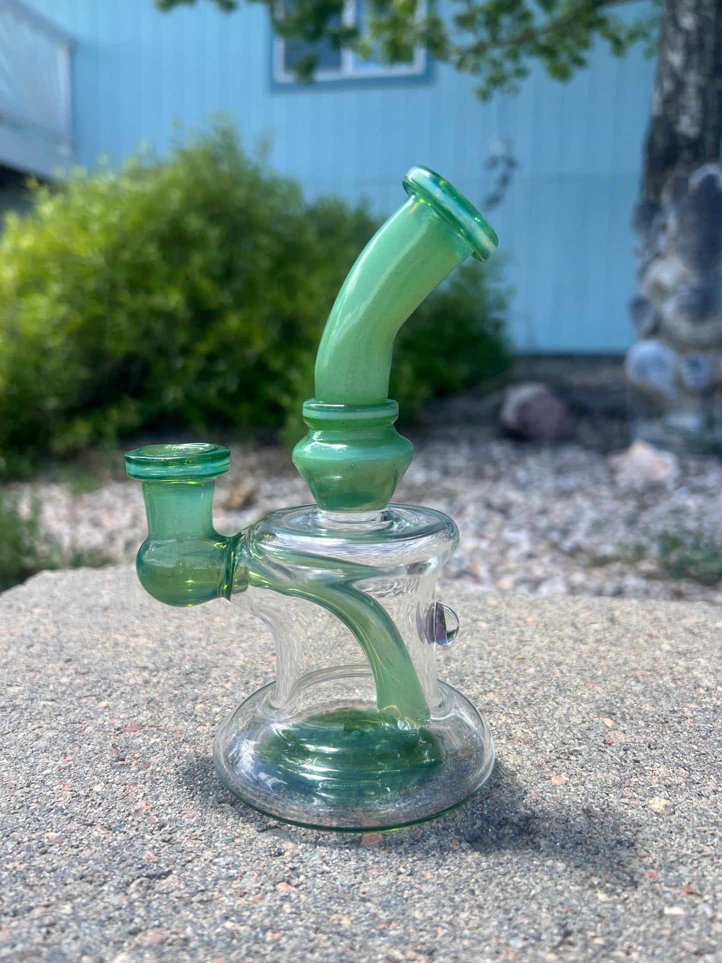 Green stardust over ghost banger hanger