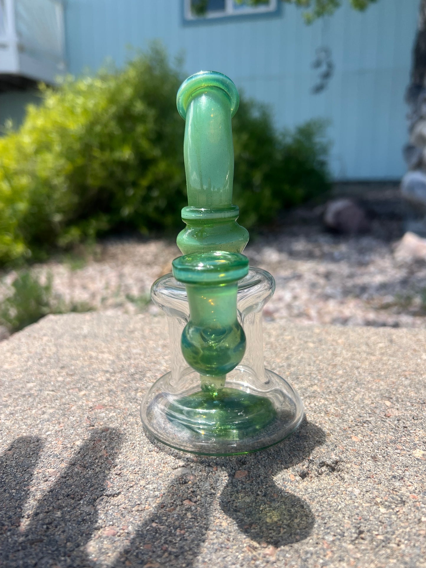 Green stardust over ghost banger hanger