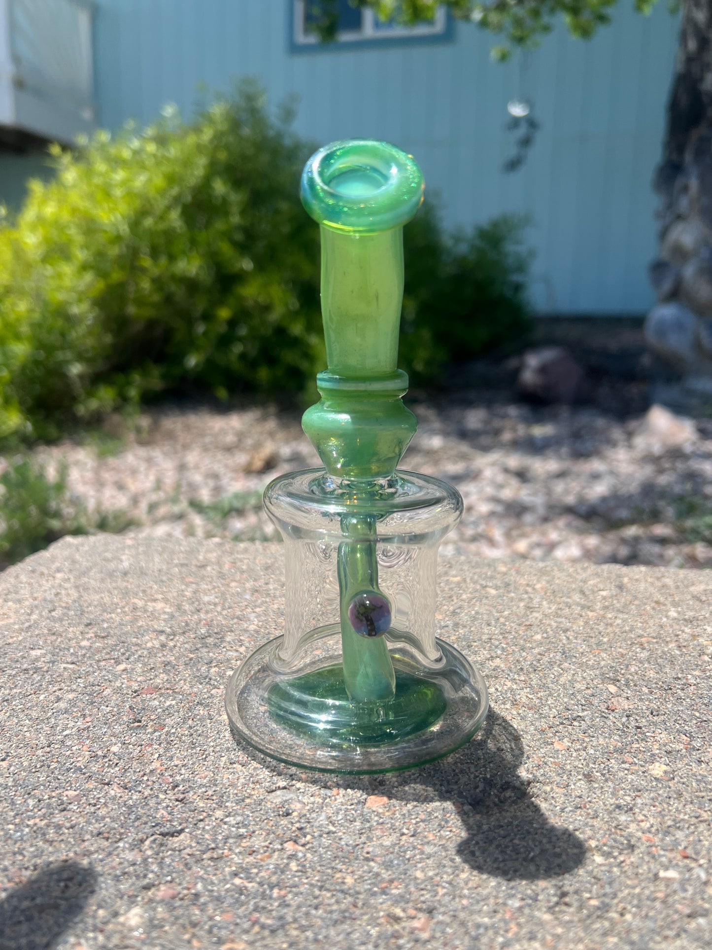 Green stardust over ghost banger hanger